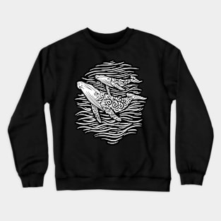 ballena jorobada Crewneck Sweatshirt